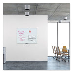 Glass Dry Erase Board, 47 x 35, White Surface