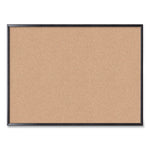 Cork Bulletin Board, 47 x 35, Tan Surface, Black Frame