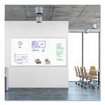 Magnetic Dry Erase Board with Aluminum Frame, 95 x 47, White Surface, Silver Frame