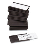 Magnetic Card Holders, 2 x 1, Black, 25/Pack