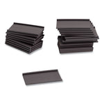 Magnetic Card Holders, 2 x 1, Black, 25/Pack