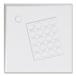 Heavy-Duty Board Magnets, Circles, White, 0.75" Diameter, 20/Pack