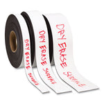 Dry Erase Magnetic Tape Roll, 2" x 50 ft, White