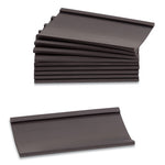 Magnetic Card Holders, 3 x 1.75, Black, 10/Pack