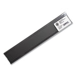 Magnetic Card Holders, 6 x 2, Black, 10/Pack