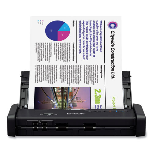 DS-320 Portable Duplex Document Scanner, 1200 dpi Optical Resolution, 20-Sheet Duplex Auto Document Feeder