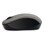 Silent Wireless Blue LED Mouse, 2.4 GHz Frequency/32.8 ft Wireless Range, Left/Right Hand Use, Graphite