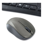 Silent Wireless Mouse and Keyboard, 2.4 GHz Frequency/32.8 ft Wireless Range, Black