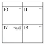 Business Monthly Wall Calendar, 15 x 12, White/Black Sheets, 12-Month (Jan to Dec): 2024