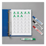 MARKS A LOT Desk-Style Dry Erase Marker, Broad Chisel Tip, Assorted Colors, 4/Set (24409)