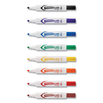 MARKS A LOT Desk-Style Dry Erase Marker, Broad Chisel Tip, Assorted Colors, 8/Set (24411)