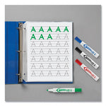 MARKS A LOT Desk-Style Dry Erase Marker, Broad Chisel Tip, Assorted Colors, 8/Set (24411)