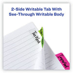 Ultra Tabs Repositionable Tabs, Margin Tabs: 2.5" x 1", 1/5-Cut, Assorted Neon Colors, 24/Pack