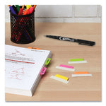 Ultra Tabs Repositionable Tabs, Margin Tabs: 2.5" x 1", 1/5-Cut, Assorted Neon Colors, 24/Pack