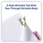 Ultra Tabs Repositionable Tabs, Margin Tabs: 2.5" x 1", 1/5-Cut, Assorted Pastel Colors, 48/Pack