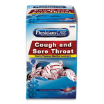 Cough and Sore Throat, Cherry Menthol Lozenges, Individually Wrapped, 50/Box