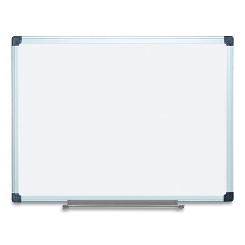 Porcelain Value Dry Erase Board, 36 x 48, White Surface, Silver Aluminum Frame