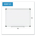 Porcelain Value Dry Erase Board, 36 x 48, White Surface, Silver Aluminum Frame