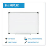 Porcelain Value Dry Erase Board, 36 x 48, White Surface, Silver Aluminum Frame