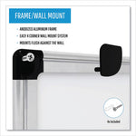 Porcelain Value Dry Erase Board, 36 x 48, White Surface, Silver Aluminum Frame