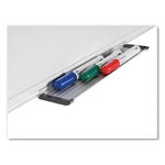 Porcelain Value Dry Erase Board, 48 x 96, White Surface, Silver Aluminum Frame