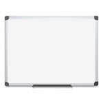 Value Lacquered Steel Magnetic Dry Erase Board, 18 x 24, White Surface, Silver Aluminum Frame