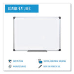 Value Lacquered Steel Magnetic Dry Erase Board, 18 x 24, White Surface, Silver Aluminum Frame