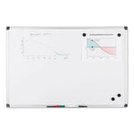 Value Lacquered Steel Magnetic Dry Erase Board, 18 x 24, White Surface, Silver Aluminum Frame