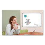 Earth Silver Easy-Clean Dry Erase Board, Reversible, 72 x 48, White Surface, Silver Aluminum Frame