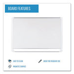 Gold Ultra Magnetic Dry Erase Boards, 48 x 36, White Surface, White Aluminum Frame