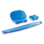 Gel Crystals Keyboard Wrist Rest, 18.5 x 2.25, Blue