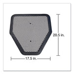 Deo-Gard Disposable Urinal Mat, Charcoal, Mountain Air, 17.5 x 20.5, 6/Carton