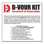 D'vour Clean-up Kit, Powder, All Inclusive Kit, 6/Carton