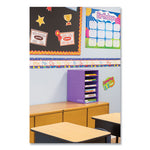 Vertical Classroom Organizer, 6 Shelves, 11.88 x 13.25 x 18, Purple