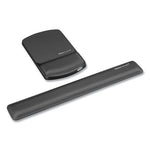 Mouse Pad with Wrist Support with Microban Protection, 6.75 x 10.12, Graphite