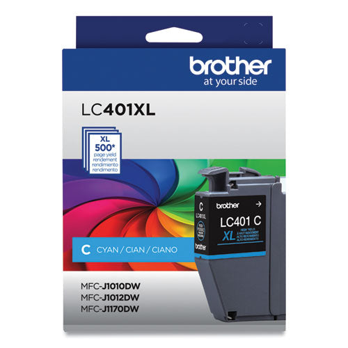 LC401XLCS High-Yield Ink, 500 Page-Yield, Cyan