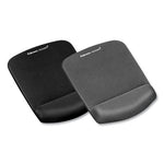 PlushTouch Mouse Pad with Wrist Rest, 7.25 x 9.37, Graphite