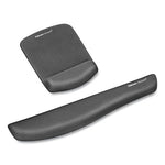 PlushTouch Mouse Pad with Wrist Rest, 7.25 x 9.37, Graphite