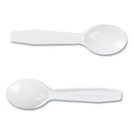 Polystyrene Taster Spoons, White, 3000/Carton