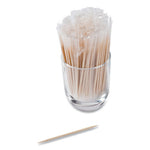 Mint Cello-Wrapped Wood Toothpicks, 2.5", Natural, 1,000/Box, 15 Boxes/Carton