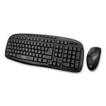 WKB1330CB Wireless Desktop Keyboard and Mouse Combo, 2.4 GHz Frequency/30 ft Wireless Range, Black