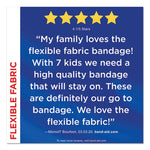 Flexible Fabric Extra Large Adhesive Bandages, 1.75 x 4, 10/Box