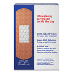 Flexible Fabric Adhesive Tough Strip Bandages, 1 x 4, 20/Box