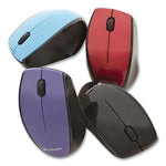 Wireless Notebook Multi-Trac Blue LED Mouse, 2.4 GHz Frequency/32.8 ft Wireless Range, Left/Right Hand Use, Black