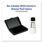 Pre-Inked Felt Stamp Pad, 4.2"5x 2.75", Black