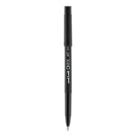 ONYX Roller Ball Pen, Stick, Extra-Fine 0.5 mm, Black Ink, Black Barrel, Dozen