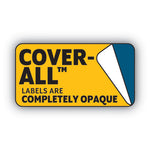 Cover-All Opaque File Folder Labels, Inkjet/Laser Printers, 0.66 x 3.44, White, 30 Labels/Sheet, 50 Sheets/Box