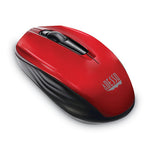 iMouse S50 Wireless Mini Mouse, 2.4 GHz Frequency/33 ft Wireless Range, Left/Right Hand Use, Red