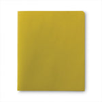 Two-Pocket Folder, Textured Paper, 100-Sheet Capacity, 11 x 8.5, Yellow, 25/Box