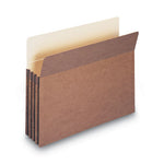 Redrope Drop Front File Pockets, 3.5" Expansion, Letter Size, Redrope, 50/Box